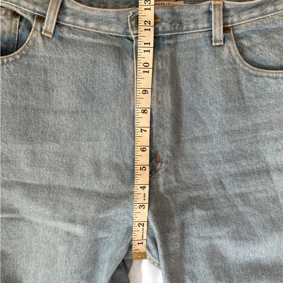 LL Bean size 16 38x30 women’s tapered straight relaxed fit 100% cotton jeans - Picture 4 of 7